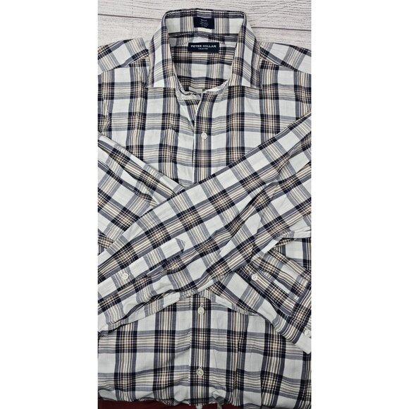 Peter Millar Men's Long Sleeve Collection Button‎ Up Size Medium - Picture 2 of 5